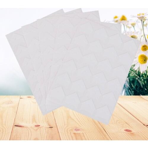 10 Sheets Photo Mounting Corners Self-adhesive Paper Photo Corner Stickers DIY Picture Accessories for Diary Album