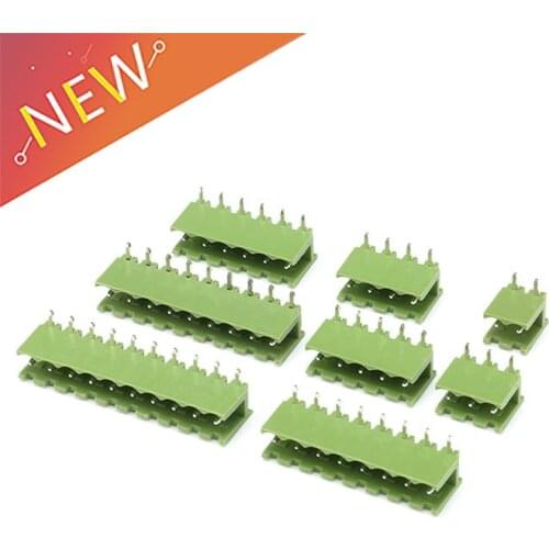 10pcs/Curved needle Socket KF2EDGK Spacing:5.08mm 2P 3P 4P 5P 6P 7P 8P 9P 10P Connectors Terminals A set 300V 10A