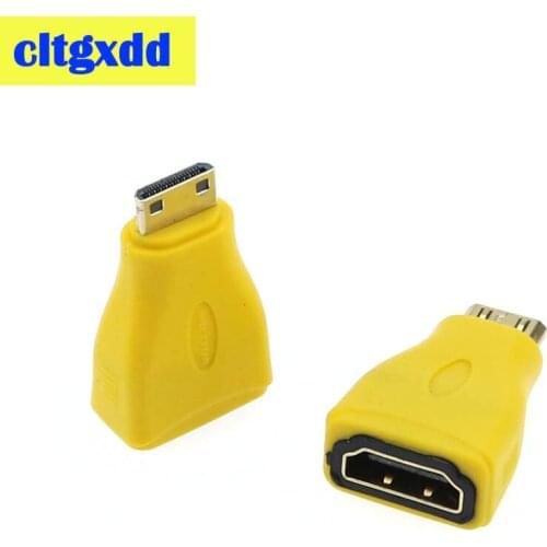 1080P Mini Male HDMI-compatibl To Standard Female Extension Adapter Female To Male F-M Converter For Laptop tablet camera DV