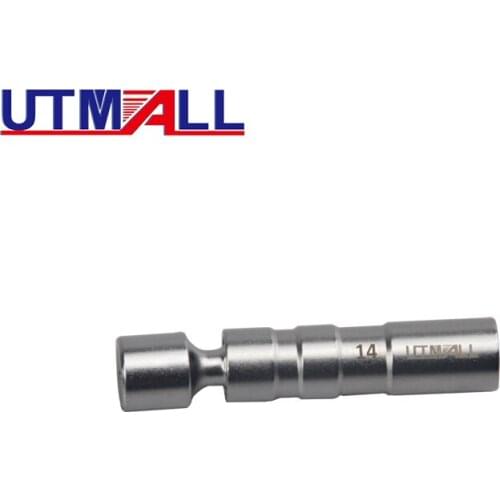 14mm 12 Point Thin walled Magnetic Swivel Spark Plug Socket 3/8" Drive For BMW