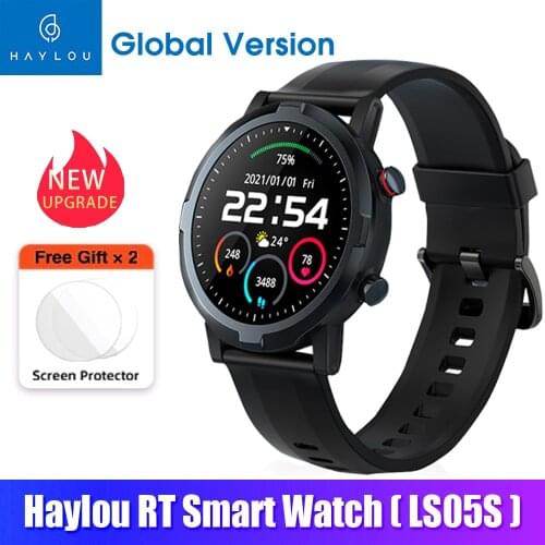 2021 Global Version Haylou RT LS05S Smartwatch Heart Rate Monitor Sport Fitness Watch IP68 Waterproof Smart Watch Men Women
