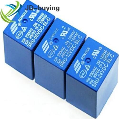 50PCS Power relays SRU-05VDC-SL-C SRU-12VDC-SL-C SRU-24VDC-SL-C 5V 12V 24V T70 10A 5PIN