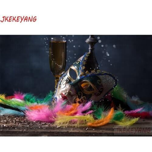 5D DIY square/round Diamond Painting Beautiful mask Cross Stitch Diamond Embroidery Pattern Rhinestone home decor J0831