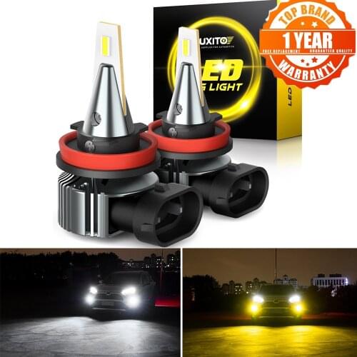 AUXITO 2x Canbus H11 H9 H8 Fog Light H10 H16JP LED 12V For Lada Vesta Granta Kalina Niva Renault Duster Megane LED Car Lamp Bulb