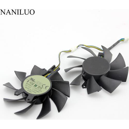 Free Shipping new T128015SH 75mm 49*46*17mm 0.32AMP 4Pin For Hasee GM50Ti GTX750Ti GTX950 Graphics Video Card VGA Fan