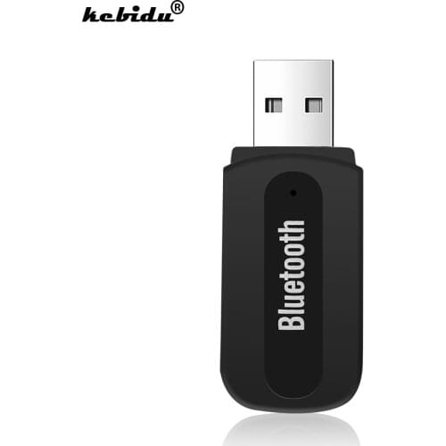 Kebidu Mini USB Wireless Bluetooth Stereo Music Receiver Dongle 3.5mm Jack Audio Cable for Speaker for iPhone 6 plus