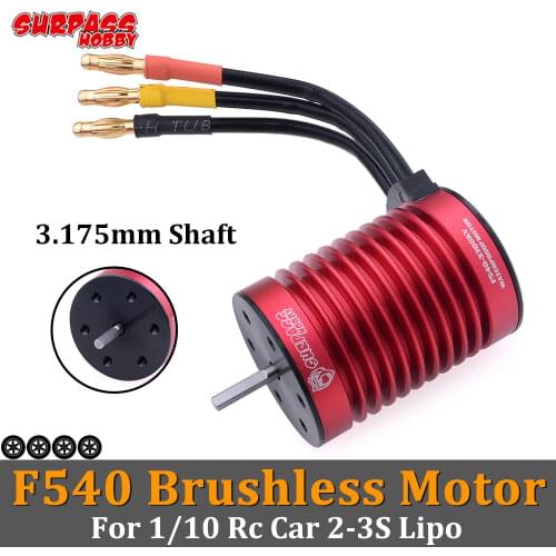Surpass Hobby F540 Brushless Motor Waterproof 3000KV 3300KV 3930KV 4370KV 45A ESC for 1/10 RC Car Drift HSP Traxxas Trx4 Wltoys