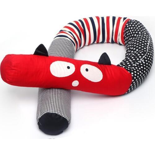 2m Baby cushion Cushion Bedroom Bedding bed bumper black white and red worm cute Indoor decorations ins style BY6011