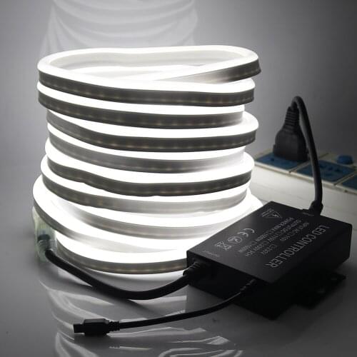 Dimmable Neon Led Strip 220V AC Waterproof Outdoor Lighting 2835 120Leds/m Neon Rope Light Tube Ribbon Flexible Neon Light Sign