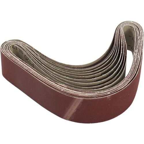 Hot 10Pcs Sanding Belts For Grinding Polishing Mixed 60/ 120/ 150/ 240 Grit 50 X 686 Mm