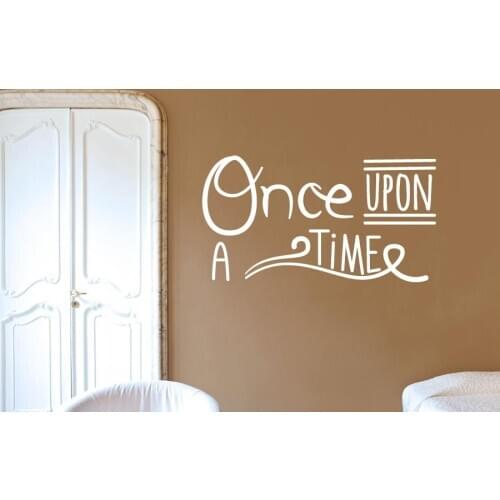 YOYOYU Art Home Decor Quotes Once Upon A Time Wall Decal Vinyl Sticker Bedroom Living Room Decoration Poster Wallpaper WW-503
