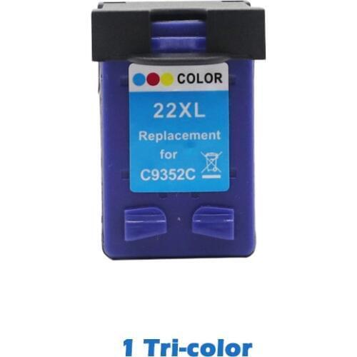 1Pc Compatible Ink Cartridges for HP22 color for HP21 Deskjet 3915 D1320 D1530 F2100 F2280 F4100 F4180 printer for HP 22 22XL