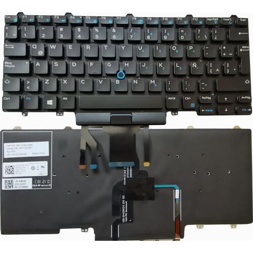 New Spanish/Latin Backlit Keyboard for Dell Latitude 14 5000 3340 e3340 E5450 E7450 5450 7450 3350 laptop LATIN LA SP