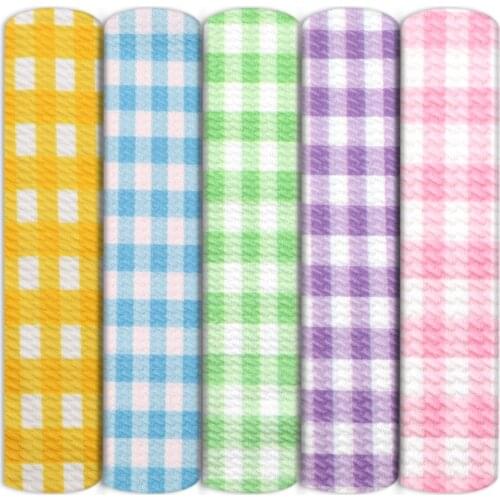 Plaid Grid Rhombus Bullet Textured Liverpool Cotton Fabric Patchwork Sew Quilting Needlework Material DIY Cloth,1Yc13912