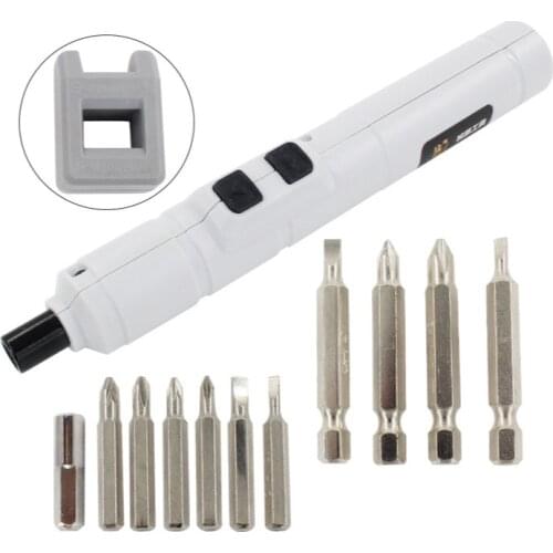 DC Mini Lithium Cordless Electric Power Screwdriver Tool With USB Charger Repair Tool Portable Rechargeable 1100m Ah Battery