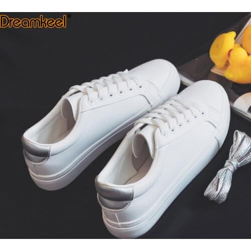 Fashion Shoes Womens Vulcanize Shoes autumn New Casual Classic Solid Color PU Leather Shoes Women Casual White Shoes Sneakers Y