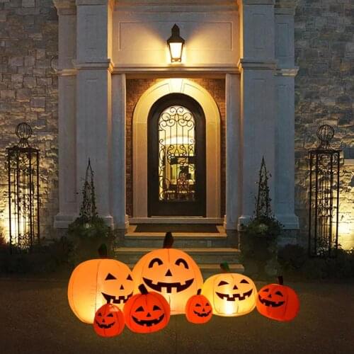 Halloween Inflatable Pumpkin With LED Lights Outdoor Garden Decoration Horror Yard Christmas Decoration Halloween Decor For Home