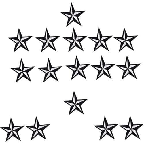 Diy stars patches for clothing iron embroidered patch applique iron on patches sewing accessories badge stickers on clothes bag