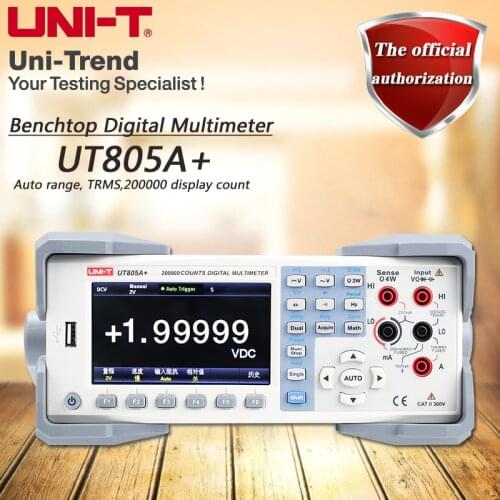 UNI-T UT805A+ High precision True RMS Benchtop Digital Multimeter temperature measurement/USB communication