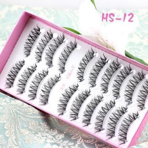 500set 10Pair/set Natural Thick Long False Eyelashes Mink Eyelash Extension Makeup Fake Lashes Eye Lashes fashion