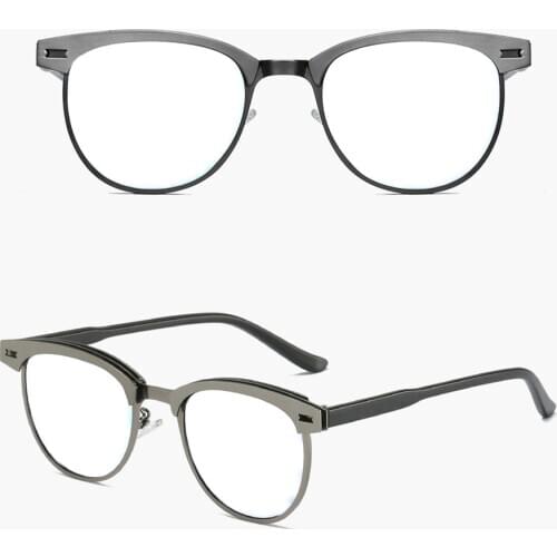 Al-mg Alloy Retro Round Ultralight Reading Glasses +0.75 +1 +1.25 +1.5 +1.75 +2 +2.25 +2.5 +2.75 +3 +3.25 +3.5 +3.75 +4 To +6