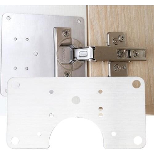 Hinge Repair Panel with Screws High Strength Cabinet Hardware Rust Resistant Hinge Repair Plate for Window Door Accessories