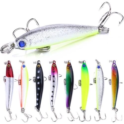 1pcs 5cm 3.4g Swim Fish Fishing Lure Artificial Hard Crank Bait topwater Wobbler Japan Mini Fishing Crankbait lure