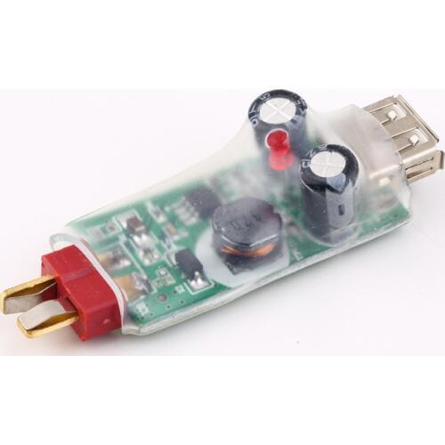 Durable 2-6S Lipo Battery USB Charger Adapter T Plug For iPhone