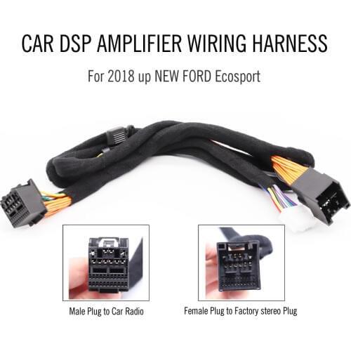 PUZU Car DSP AMPLIFIER wiring harness for 2018 up New Ford cars