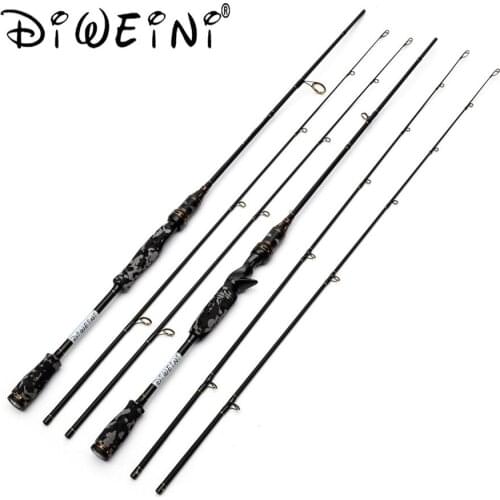 2021 New Spinning Rods 2 Tips 1.8M 2.1m 2.4m M/MH Power Carbon Fiber Lure Carp Casting Spinning Fishing Rod for Fishing