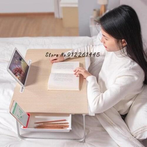 Floating Window Small Table Bed Computer Table Folding Dormitory Bed Large Lazy Game Table Movable Sickbed Dining Table Dining R