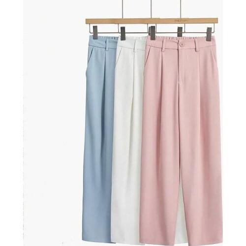 SunnyMiar Women's Straight Trousers