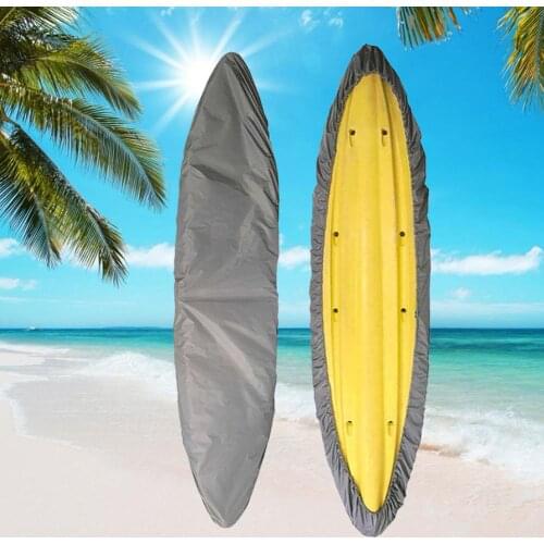 2.1-6m Universal Kayak Cover Canoe Boat Waterproof UV Resistant Dust Storage Cover Shield Kayak Boat Canoe Storage Cover Silvery