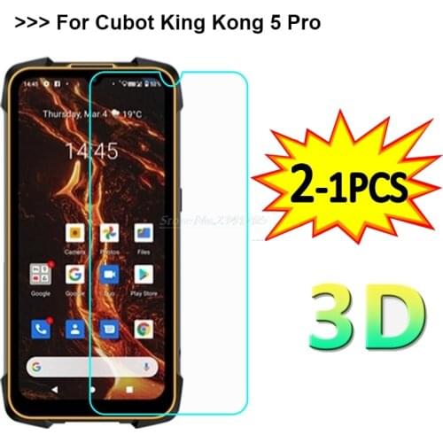 2-1PC Tempered Glass For Cubot King Kong 5 Pro Screen Protector 9H Protective Glass on Vidrio Cubot KingKong 5 Pro 5Pro Pelicula