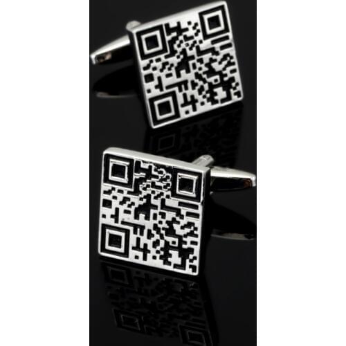 High quality mens shirts Cufflinks other 10 pairs of two-dimensional code sales free delivery