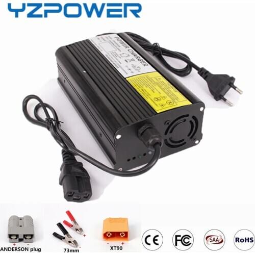 YZPOWER 12.6V 20A Lithium Battery Charger For 12V 3S 80AH 100AH Li-Ion Lipo Battery Pack Ebike E-bike Electric Bike E-scooter
