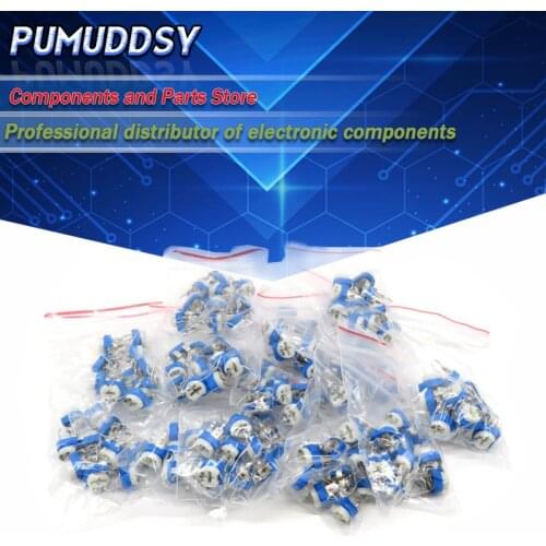 13valuesX10pcs=130PCS Trimming Potentiometer RM-065 100ohm-1Mohm RM065 Variable Resistors component diy kit new