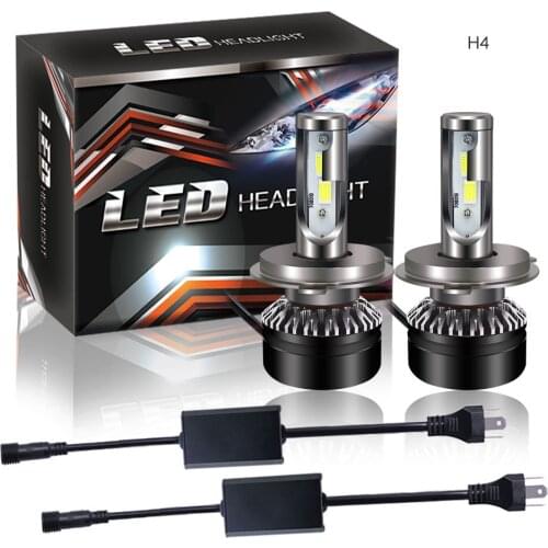 2pcs/Lot LED 6500K Cold White H1 H3 H4 Hi/Lo H7 H8 LED H11 Car Headlight Canbus Bulb HB3 9005 HB4 9006 9012 Auto Light 12V-24V