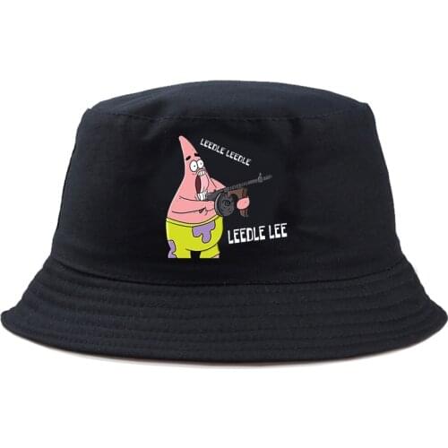 2021 Fisherman Patrick Star Funny Girl Boy Floppy Street Caps Humour Bucket Panama Hat Foldable Style Casual Outdoor Fashion