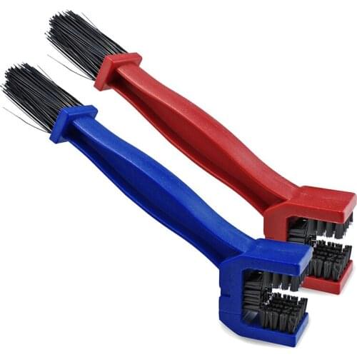 2x Motorcycle Bicycle Cycling Chain Brush Cleaner Cleaning Tool
