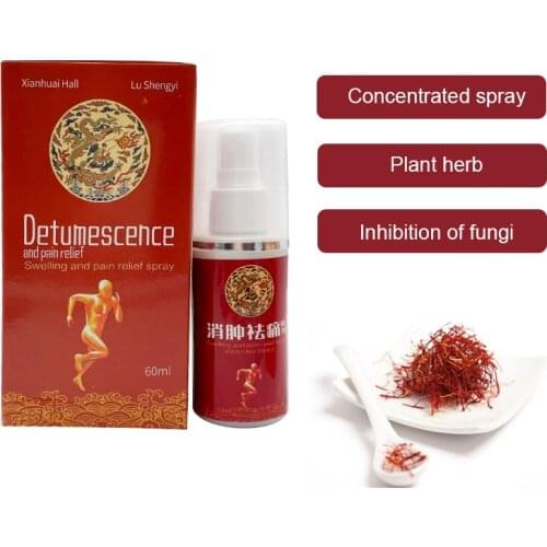 60ML Knee Back Pain Relief Spray Rheumatism Arthritis Bruises Muscle Sprain Reduce Swelling Relief Waist Shoulder Pain