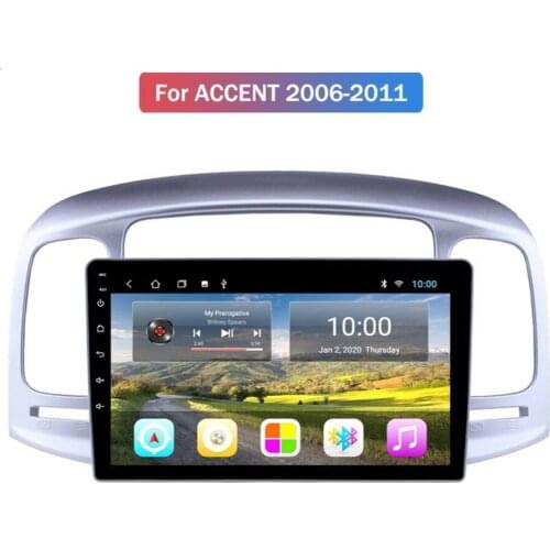 4G+32G Android 10.0 Car Radio Stereo For Hyundai Accent 2006-2011 Car Multimedia Player With Wifi 4G AHD DSP BT CARPLAY