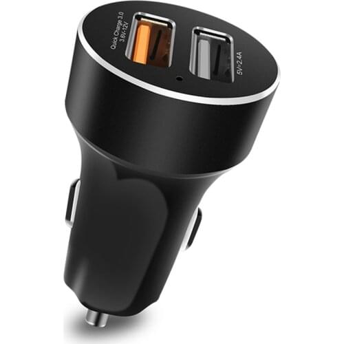 Car USB Charger Quick Charge 3.0 2.0 Mobile Phone Charger 2 Port USB Fast Charger for DVR GPS iPhone 11 X Samsung Tablet Charger