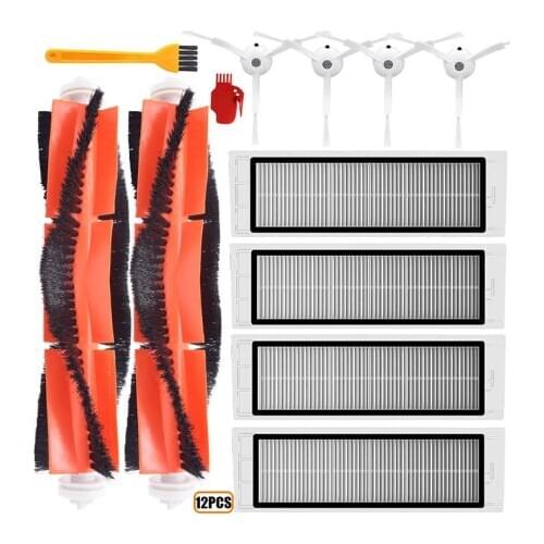 Side Brush +Main Brushes+ Filters Cleaning Rag Mop Cloths for Xiaomi Mijia 1s/ Roborock S50 S51 S55 S5Robot Vacuum Cleaner parts