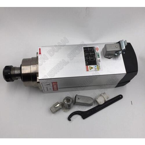 Changsheng 6KW 8hp 220V ER32 Range AC Spindle Motor Air Cooled Fan 18000RPM for CNC Engraving Machine Carving Router