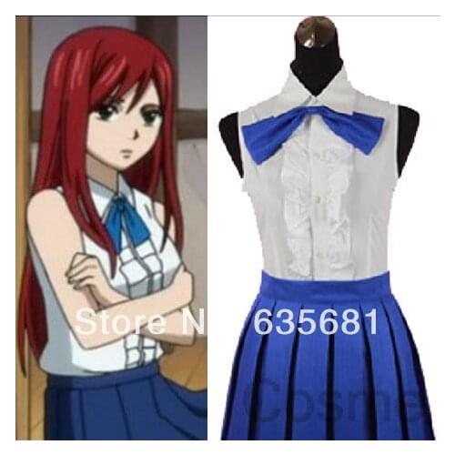 Cos Cosplay Fairy Tail Erza Scarlet Elza Scarlet Titania Fairy Queen Cosplay Costume Custom-made Uniform Anime Party Costumes