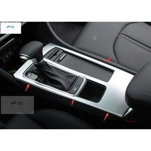 Lapetus ABS / For KIA Optima K5 2016 ABS Gear Shift Box Panel Molding Cover Frame Trim 1 Pcs