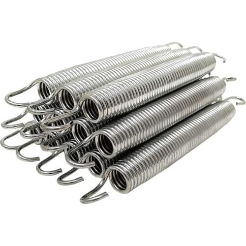 12/Pack 6.5 Inch Trampoline Spring Steel Replacement Kit for Extra Bounce Trampoline Accessories