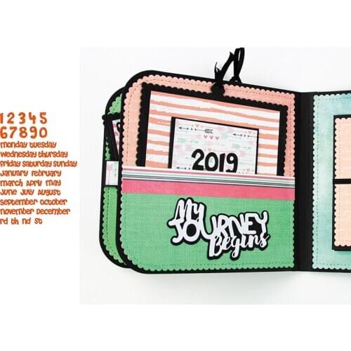 Number and English Word Metal Cutting Dies for Scrapbooking and Cards Making Paper Craft Album Decoration Die New 2019