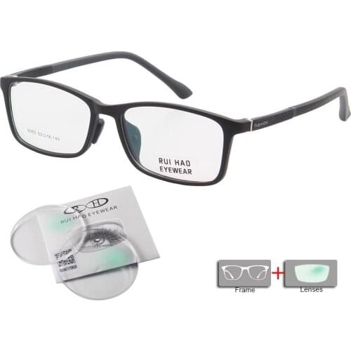 Leisure Glasses Frame Fill Prescription Lenses Customize Optical Eyeglasses Fill Resin Lenses TR90 Spectacles Rui Hao Eyewear